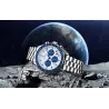 PAGANI DESIGN - edelstalen quartz horloge - waterdicht - zilver/witHorloges
