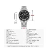 PAGANI DESIGN - edelstalen quartz horloge - waterdicht - zilver/zwartHorloges