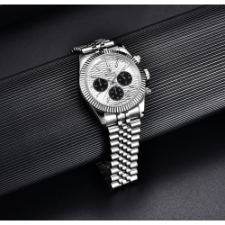 BENYAR - elegant Quartz watch - chronograph - waterproof - stainless steel - whiteWatches