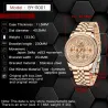BENYAR - elegant quartz horloge - chronograaf - waterdicht - edelstaal - blauwHorloges