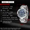 BENYAR - automatic mechanical watch - hollow-out design - stainless steel - blueWatches