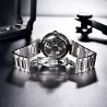 BENYAR - automatic mechanical watch - hollow-out design - stainless steel - blueWatches