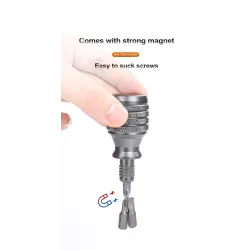 7 in 1 - mini titanium schroevendraaier - magnetisch - S2 gelegeerd staal boortjeSchroevendraaiers