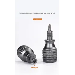 7 in 1 - mini titanium schroevendraaier - magnetisch - S2 gelegeerd staal boortjeSchroevendraaiers