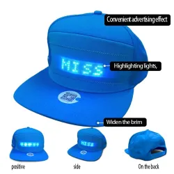 Lichtgevende LED-baseballpet - Bluetooth-bedieningPetten & Hoeden