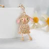 Gouden schaap - met kristallen - sleutelhangerSleutelhangers