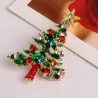 Kerstboom - met ster/kristallen - brocheBroches