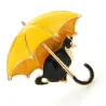 Kat onder paraplu - brocheBroches