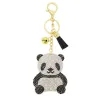 Kristallen panda / kwastje - sleutelhangerSleutelhangers