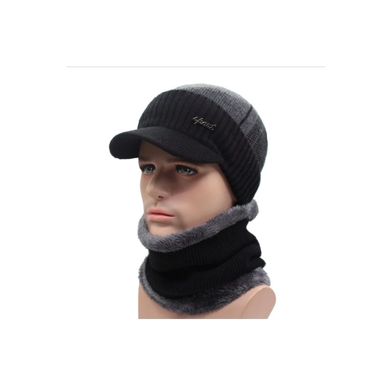Men's winter hat with scarf - setHats & Caps