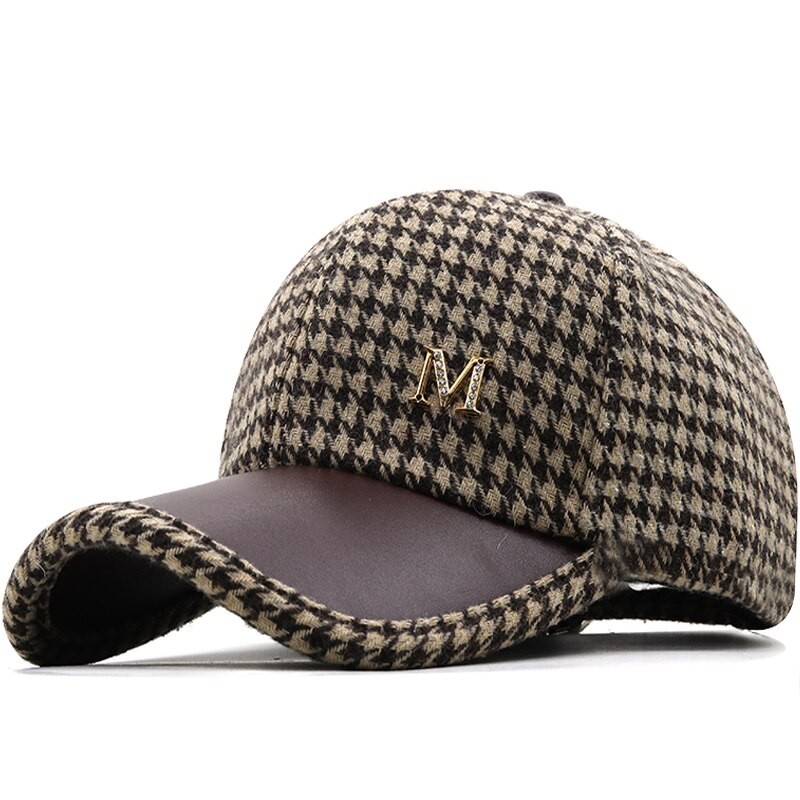 Trendy baseballpet - Brits ruitdessinPetten & Hoeden