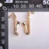 Gouden kristallen saxofoon - brocheBroches