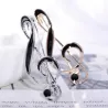 Musical note brooch - black enamelBrooches