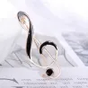 Muzieknoot broche - zwart emailleBroches