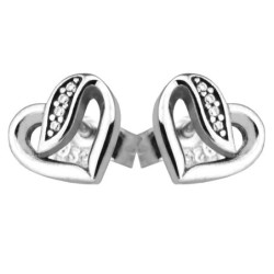 Elegant earrings - ribbons of love - 925 sterling silverEarrings