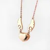 Hart / engelenvleugels hanger - met ketting - RVSHalskettingen
