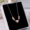 Hart / engelenvleugels hanger - met ketting - RVSHalskettingen