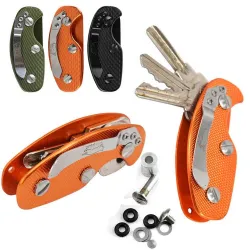 Opvouwbare sleutelorganizer - aluminium houderSurvival gereedschap