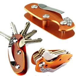 Opvouwbare sleutelorganizer - aluminium houderSurvival gereedschap
