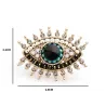 Groot blauw oog - kristallen brocheBroches