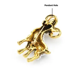 Gouden geit met parels - vintage brocheBroches