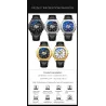 CHENXI - automatisch mechanisch quartz horloge - waterdicht - skeleton design - zilver/zwartHorloges