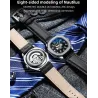 CHENXI - automatisch mechanisch quartz horloge - waterdicht - skeleton design - zilver/zwartHorloges