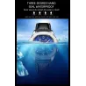 CHENXI - automatisch mechanisch quartz horloge - waterdicht - skeleton design - zilver/zwartHorloges