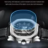 CHENXI - automatisch mechanisch quartz horloge - waterdicht - skeleton design - goud/zwartHorloges
