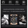 CHENXI - sports Quartz watch - waterproof - leather strap - black / rose goldWatches