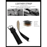 CHENXI - sports Quartz watch - waterproof - leather strap - black / rose goldWatches
