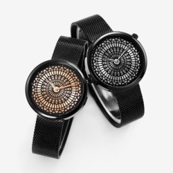 SHENGKE - luxe Quartz horloge - waterdicht - stalen mesh bandHorloges