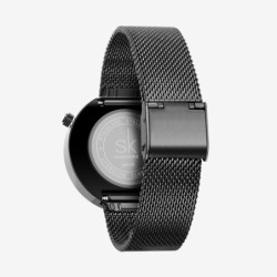SHENGKE - luxe Quartz horloge - waterdicht - stalen mesh bandHorloges