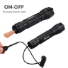 Q5 T6 - 5000lm - LED zaklamp - 18650 batterij - USB lader - rood lichtZaklampen