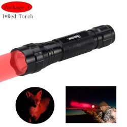 Q5 T6 - 5000lm - LED flashlight - 18650 battery - USB charger - red lightTorches