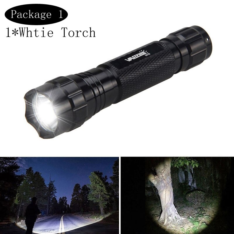 Q5 T6 - 5000lm - LED flashlight - 18650 battery - USB charger - white lightTorches