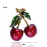 Rode kersen - brocheBroches