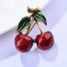 Rode kersen - brocheBroches