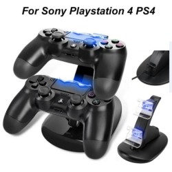 Dual charger - stand - USB - LED - for PS4 / PS4 Pro / PS4 Slim controllerChargers