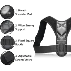 Verstelbare rughouding corrector - wervelkolom / rug / schouderbrace - steunriemMassage