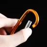 Metalen karabijnhaak - sleutelhanger - clip-lock gesp - D-vorm - 10 stuksSleutelhangers