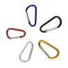 Metalen karabijnhaak - sleutelhanger - clip-lock gesp - D-vorm - 10 stuksSleutelhangers