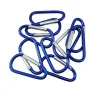 Metalen karabijnhaak - sleutelhanger - clip-lock gesp - D-vorm - 10 stuksSleutelhangers