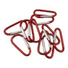 Metalen karabijnhaak - sleutelhanger - clip-lock gesp - D-vorm - 10 stuksSleutelhangers
