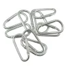 Metalen karabijnhaak - sleutelhanger - clip-lock gesp - D-vorm - 10 stuksSleutelhangers