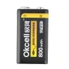 OKCELL - lithiumbatterij - oplaadbaar - USB - 9V - 800 mAhBatterijen