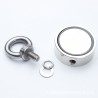 Double sided neodymium magnet - fishing magnet - with eyebolt - 300Kg - D60mmMagnets