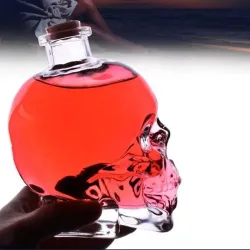 Schedelvormige glazen karaf - voor wodka / whisky / wijn - 180ml - 400ml - 750mlBar producten
