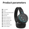 Zealot B570 - Bluetooth-hoofdtelefoon - headset - LCD-scherm - micro-SD-slot - microfoon - ruisonderdrukkingHeadsets