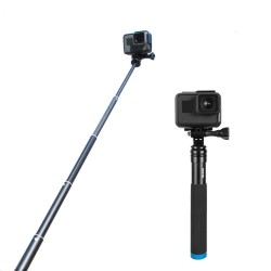 copy of Uitschuifbare handheld selfiestick - telescopische paal - aluminiumlegering - voor GoPro / Xiaoyi / SJCAMSelfie sticks